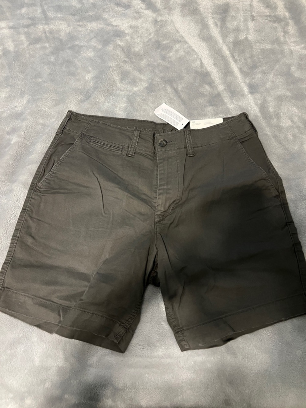 American Eagle Outfitters Men's Black Flat Front Shorts